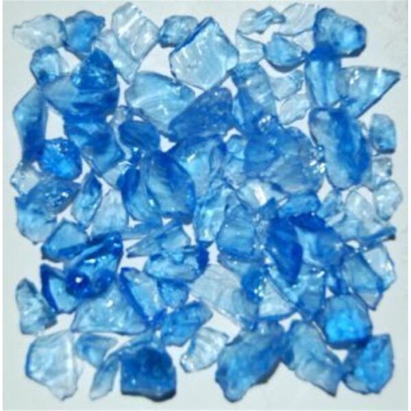 Calle Recycled Chunky Glass, Light Blue - Size 1 - 0.13-0.25 in. - 1 lbs CA2758208 - main